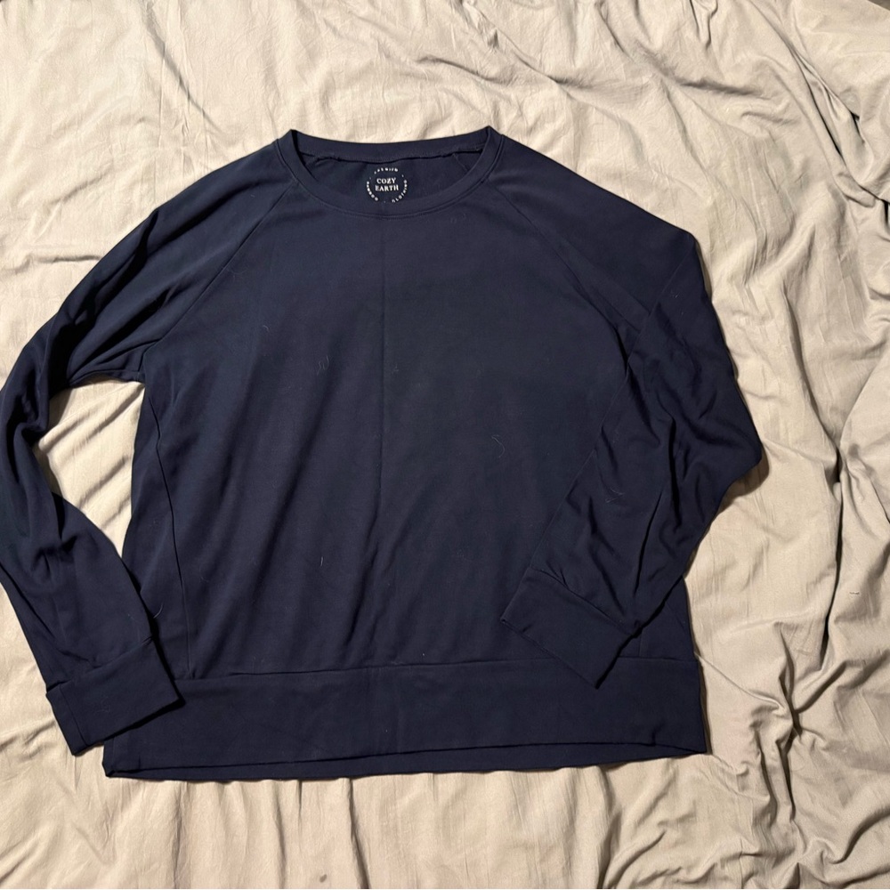 Women’s cozy earth brushed bamboo pullover crew